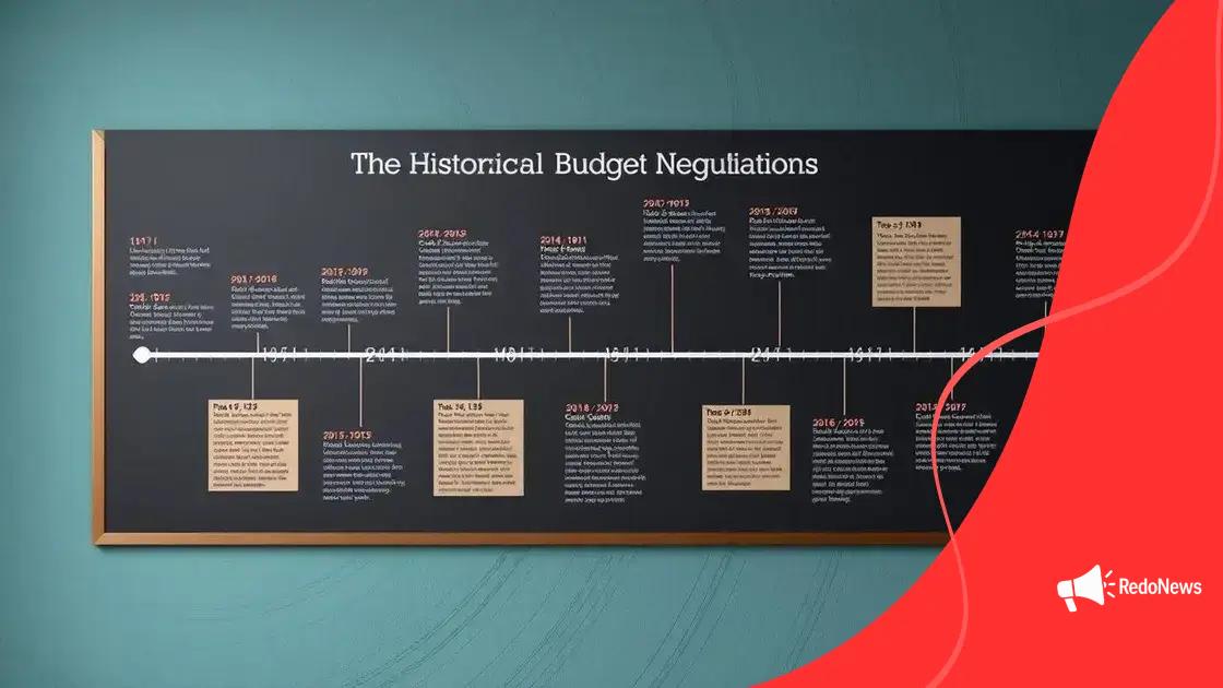 Historical perspective on budget negotiations