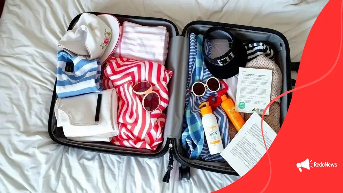 What to pack for your summer trip