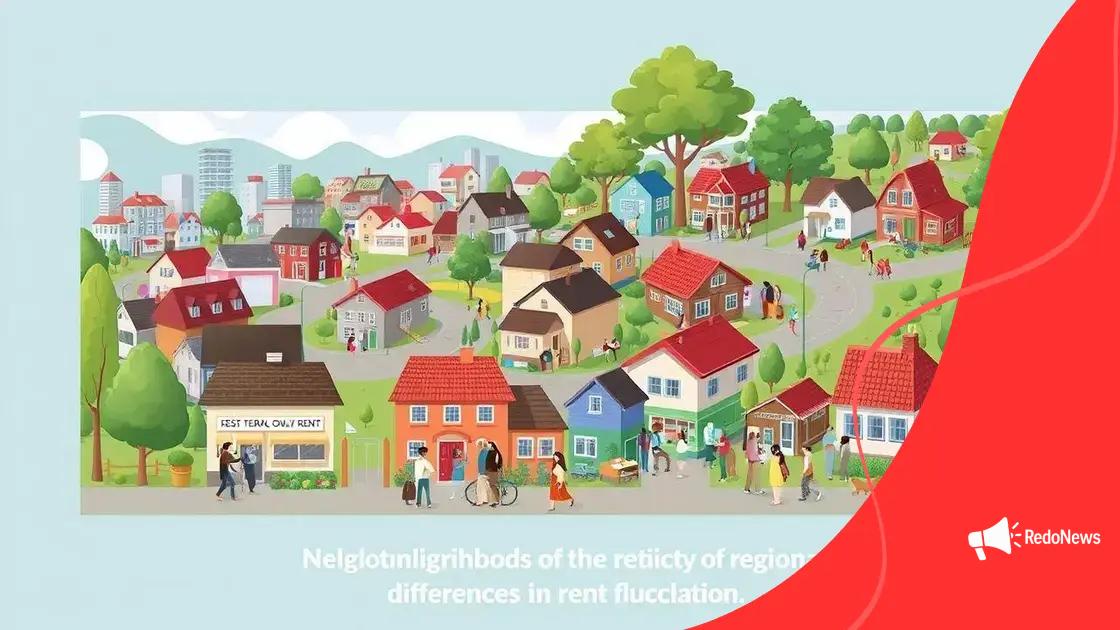 Regional differences in rent fluctuations