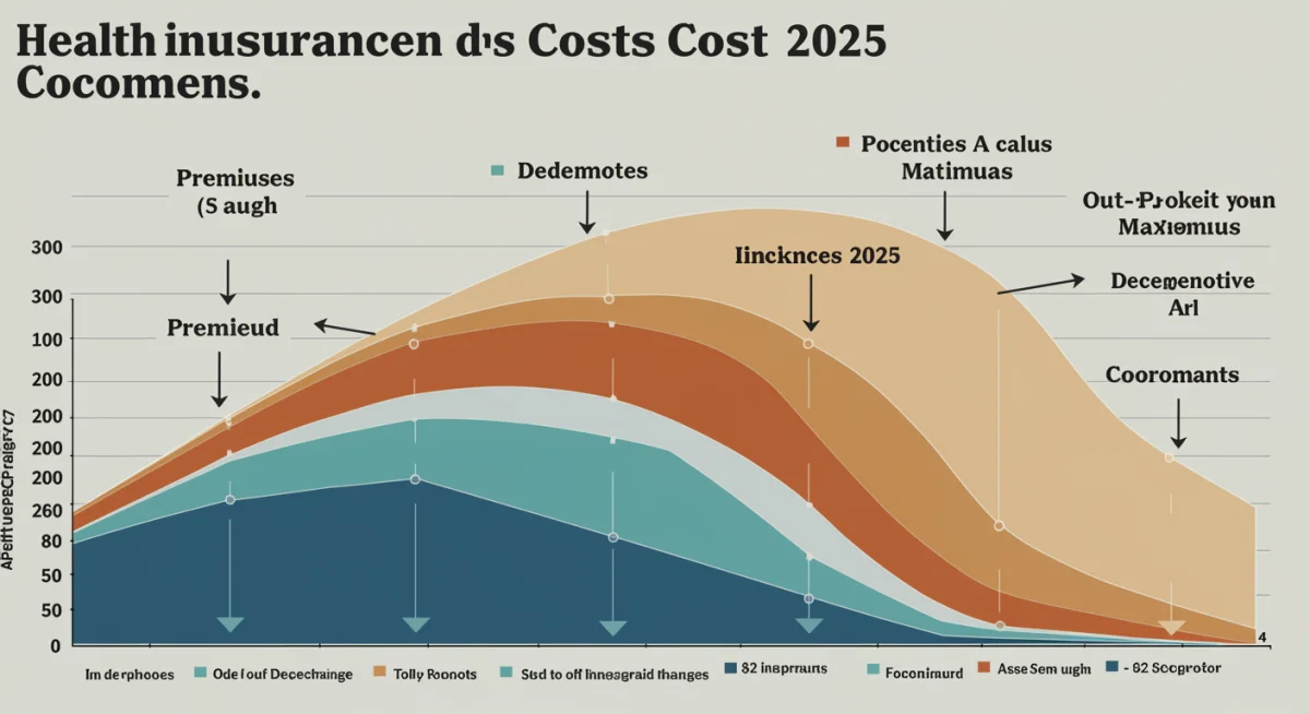 Infographic showing health insurance cost components and 2025 changes